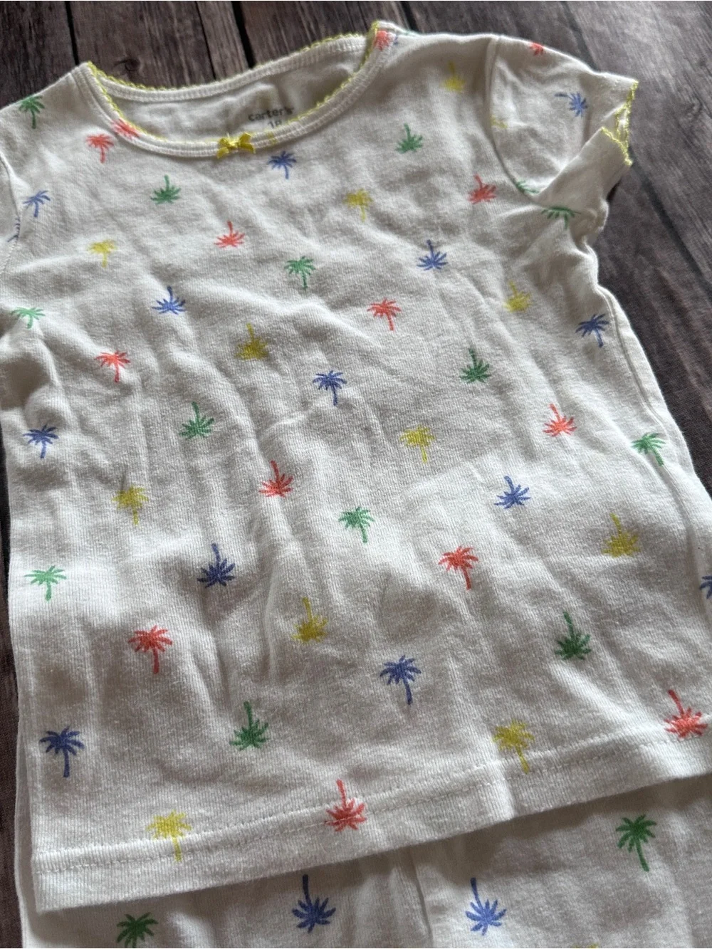 Carters palm tree pajamas vguc 18m
